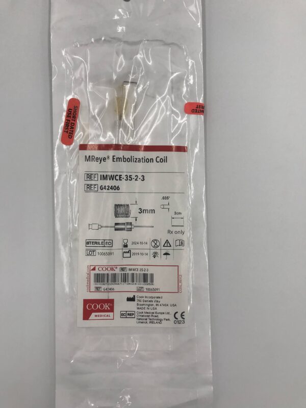COOK G42406 MReye Embolization Coil 3mm (X)
