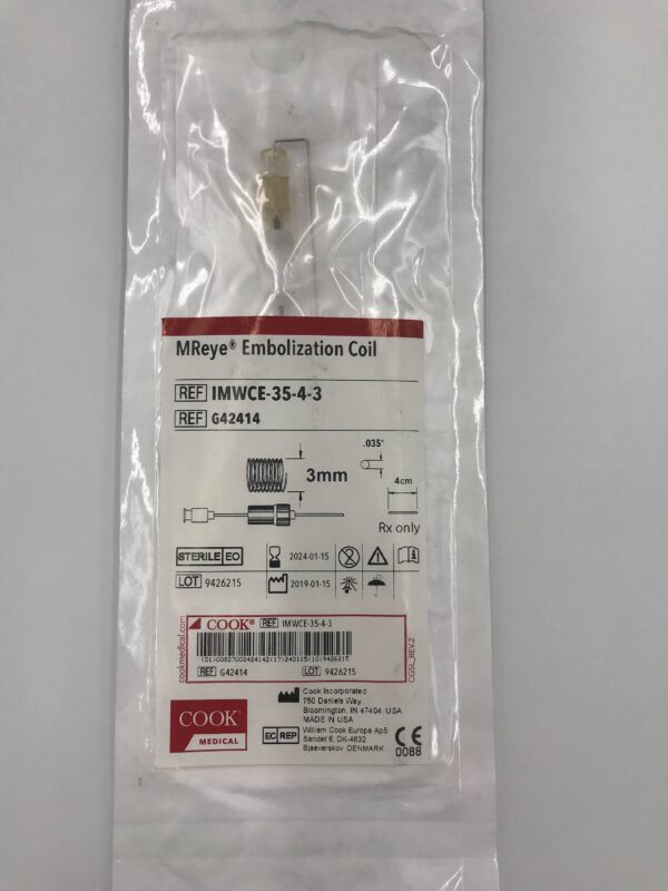 COOK G42414 MReye Embolization Coil 3mm (X)