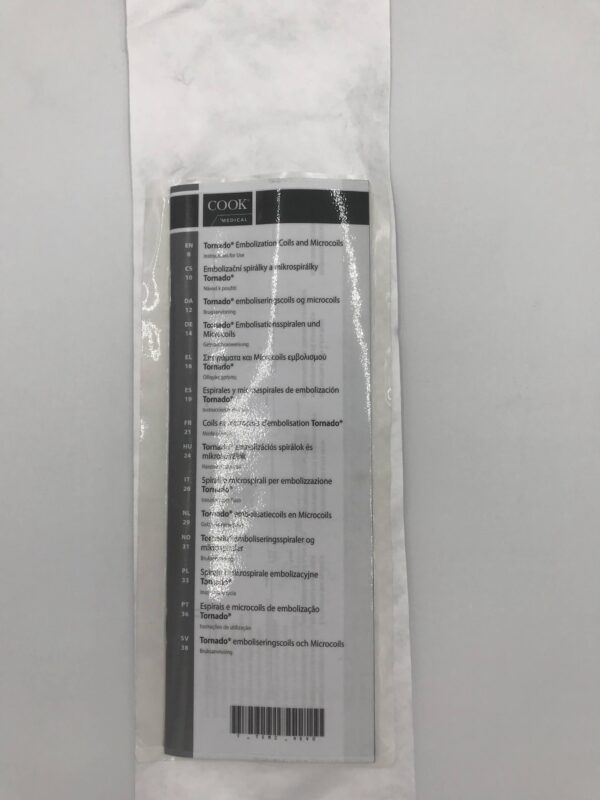 COOK G47415 Tornado Embolization Microcoil 10mm, 4mm (X)