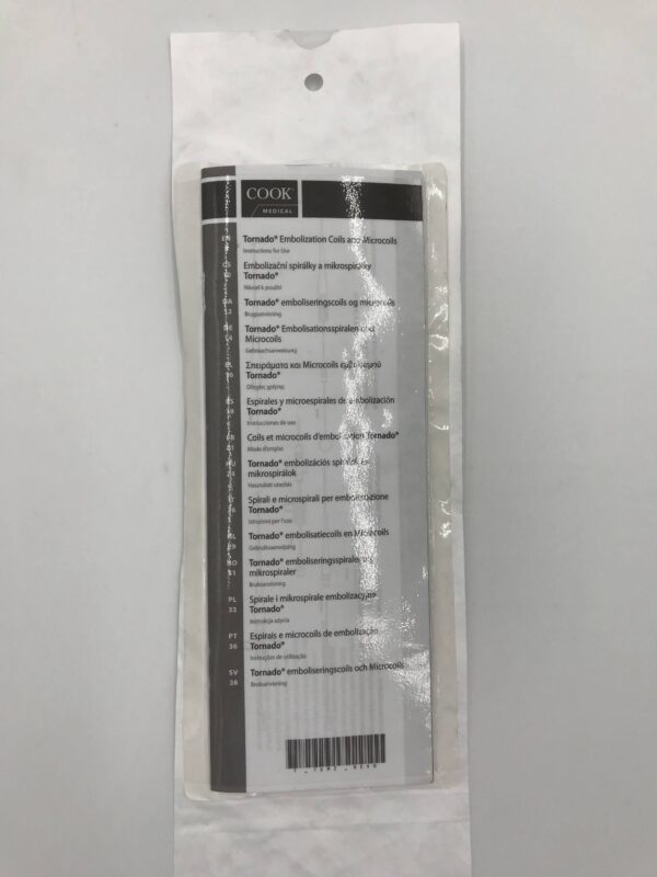 COOK G47519 Tornado Embolization Coil 4mm, 3 mm (X)
