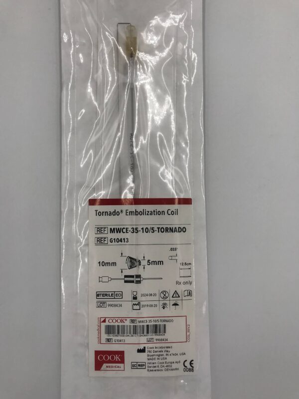 COOK G10413 Tornado Embolization Coil 10mm, 5mm (X)