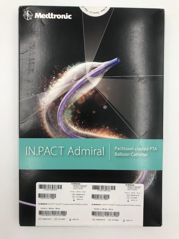 MEDTRONIC ADM05015013P IN.PACT Admiral Paclitaxel-Coated PTA Balloon Catheter 6F x 150cm (X)