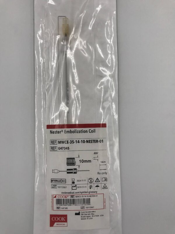 COOK G47345 Nester Embolization Coil 10mm (X)