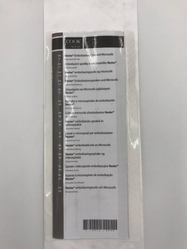 COOK G47345 Nester Embolization Coil 10mm (X)