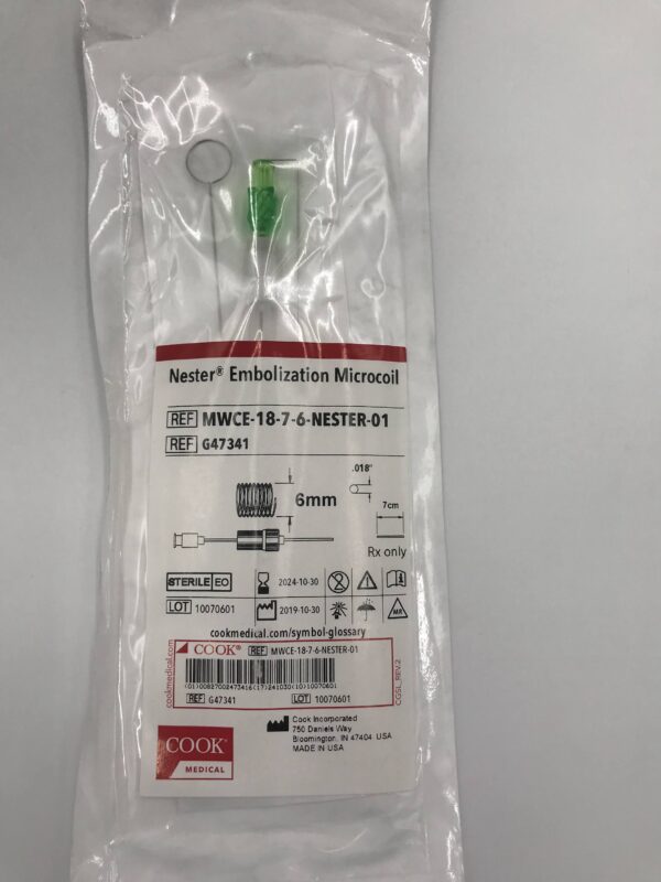 COOK G47341 Nester Embolization Microcoil 6mm (X)