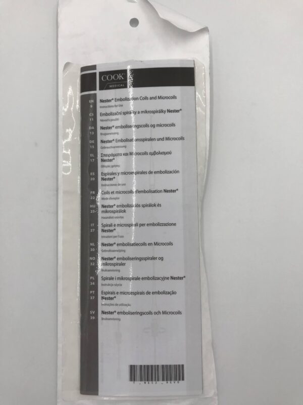 COOK G47341 Nester Embolization Microcoil 6mm (X)