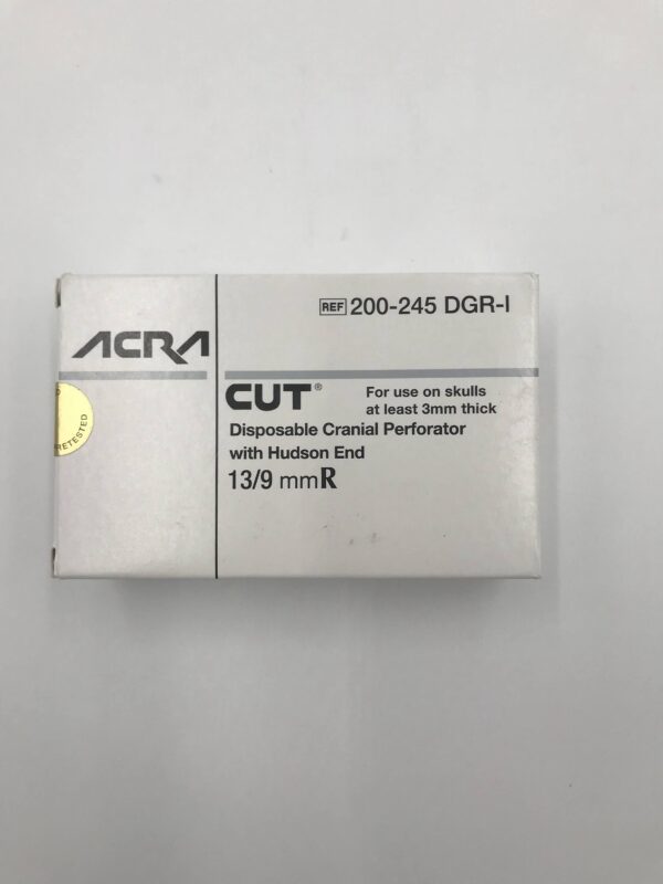 ACRA-CUT 200-245 DGR-I Disposable cranial Perforator with Hudson End 13/9mm R