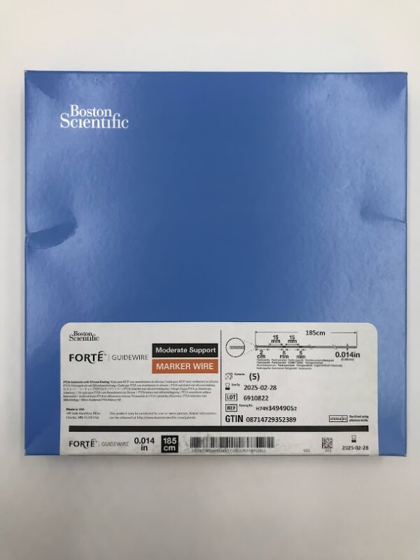 BOSTON SCIENTIFIC 3494905 Forte Guidewire w/ Silicone Coating 0.014in (5/Box) (X)