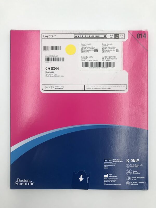 BOSTON SCIENTIFIC 3918620151 Coyote Over-the-Wire PTA Balloon Dilatation Catheter 4F