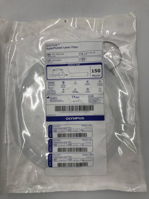 OLYMPUS TFL-FBX150S Soltive SuperPulsed Laser Fiber 150 Micron (5/Box) (X)