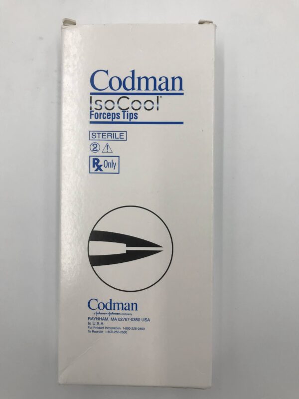 CODMAN 8155050S Isocool AHT Bipolar Forceps Tips 10 1/2" (26.7cm), 0.5mm Tip, 5 1/2" (14cm) (X)