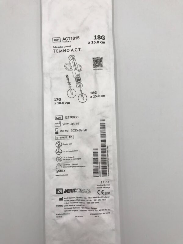 MERIT ACT1815 Temno A.C.T. Adjustable Coaxial 18G x 15.0cm, 17G x 10.0cm (X)
