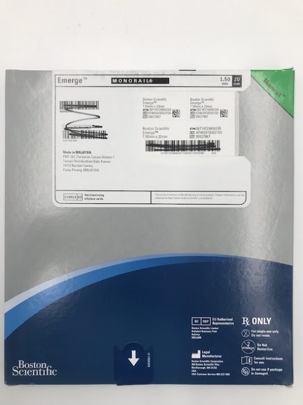 BOSTON SCIENTIFIC 891892015 Emerge Monorail PTCA Dilatation Catheter 1.50mm x 20mm (X)