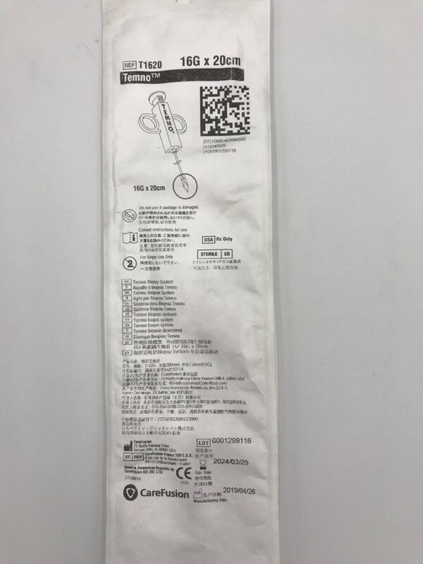 CAREFUSION T1620 Temno Biopsy System 15G x 20cm (5/Box)(X)