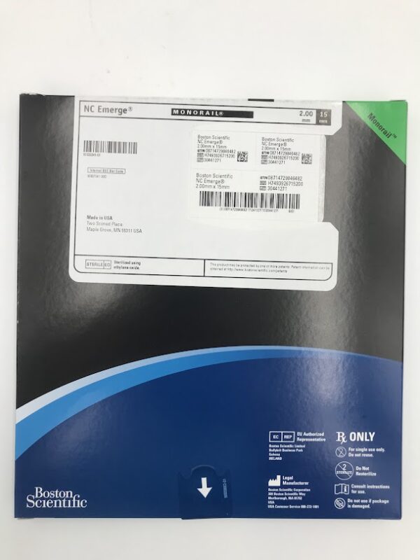 BOSTON SCIENTIFIC 392671520 NC Emerge Monorail PTCA Dilatation Catheter 2.00mm x 15mm (X)