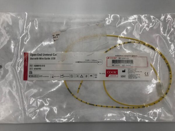 COOK G16193 Open-End Ureteral Catheter 5.0Fr/120cm
