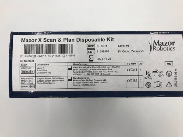 MAZOR ROBOTICS KIT0571 Major X Scan & Plan Disposable Kit (X)