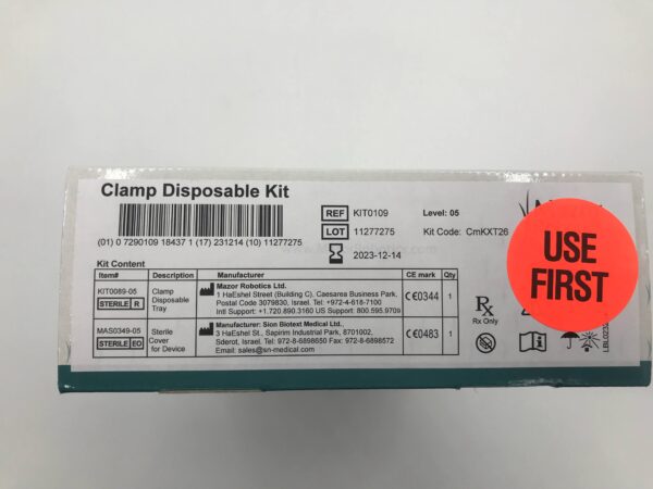MAZOR ROBOTICS KIT0109 Clamp Disposable Kit (X)