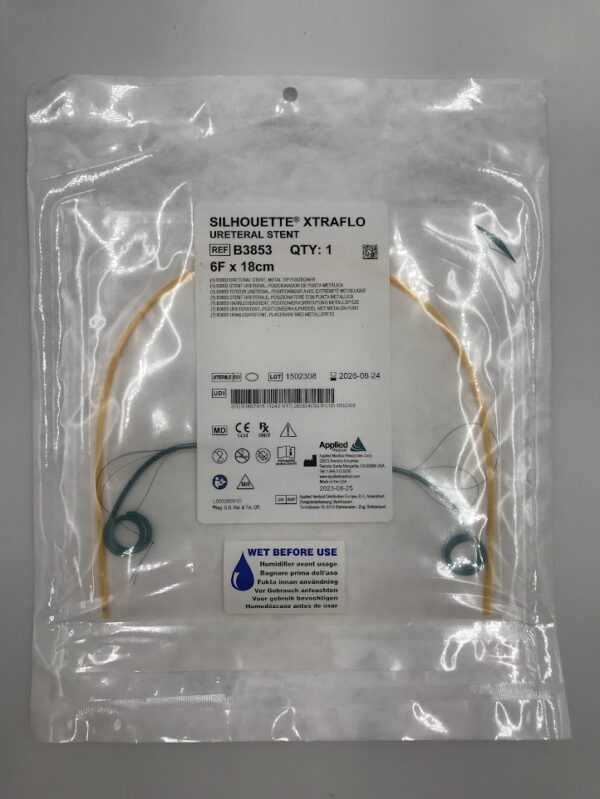 APPLIED MEDICAL B3853 Silhouette Xtraflo Ureteral Stent 6F x 18cm