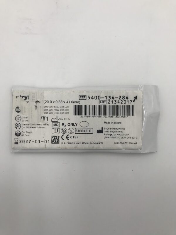 STRYKER 5400-134-284 Fan Blade, Offset (20.0 x 0.38 x 41.0mm)