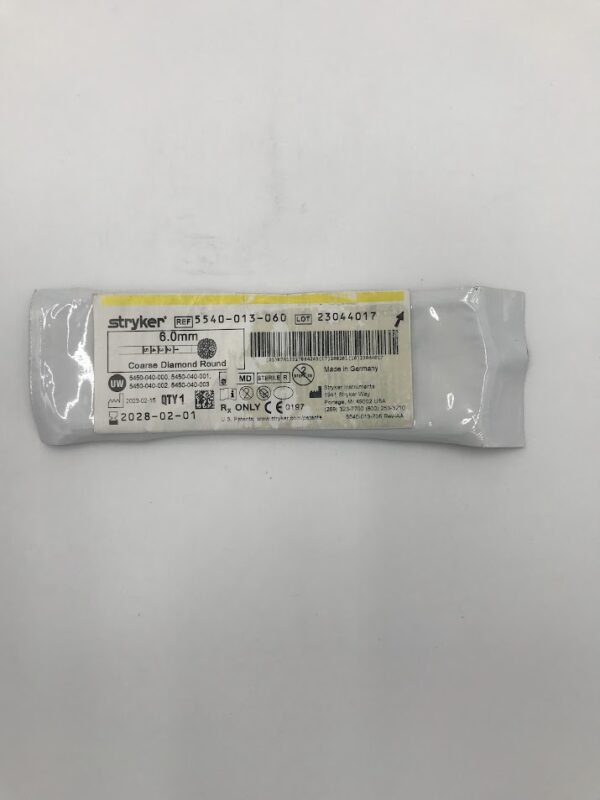 STRYKER 5540-013-060 6.0mm Coarse Diamond Round
