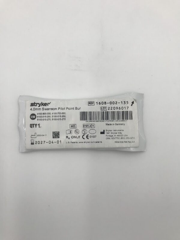 STRYKER 1608-002-135 4.0mm Swanson Pilot Point Bur