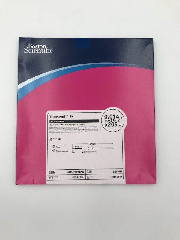 BOSTON SCIENTIFIC 46808 Transend EX Platinum Guidewire w/ ICE Hydrophilic Coating 0.014in (X)