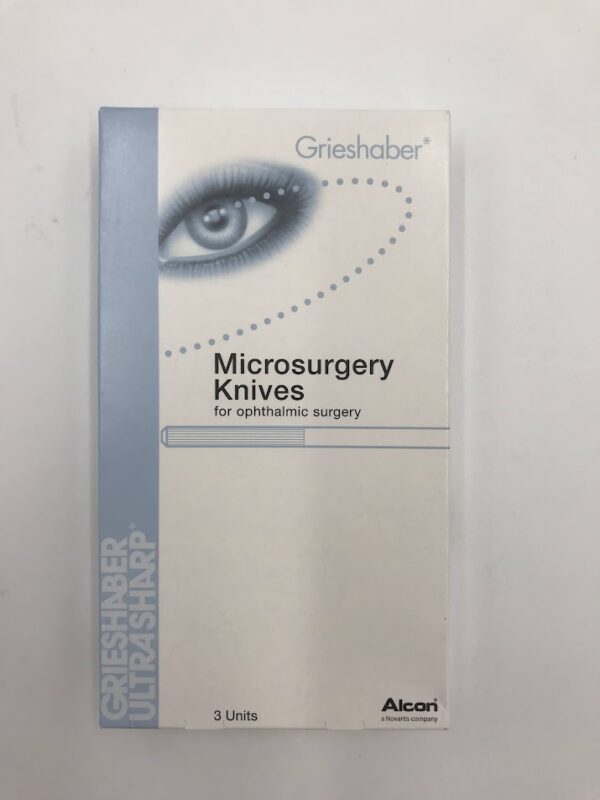 ALCON 681.01 Grieshaber UltraSharp Microsurgery Knives, Sclerotomy Knife Straight, 2.5mm (3/Box) (X)