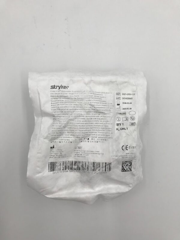 STRYKER 5921-209-135 Color Cuff Disposable Tourniquet Cuff Single Port 9.0in x 2.75in