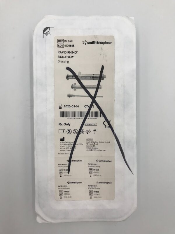 SMITH & NEPHEW RR 650 Rapid Rhino Sinu-Foam Dressing (X)
