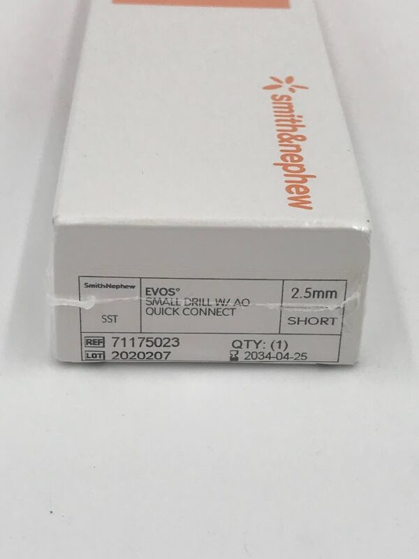 SMITH & NEPHEW 71175023 EVOS Small Drill w/ AO Quick Connect 2.5mm