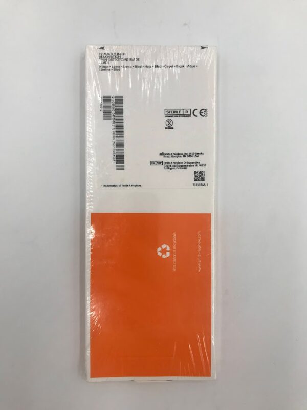 SMITH & NEPHEW 71369212 Renovation Thin Osteotome Blade 12mm x 3in