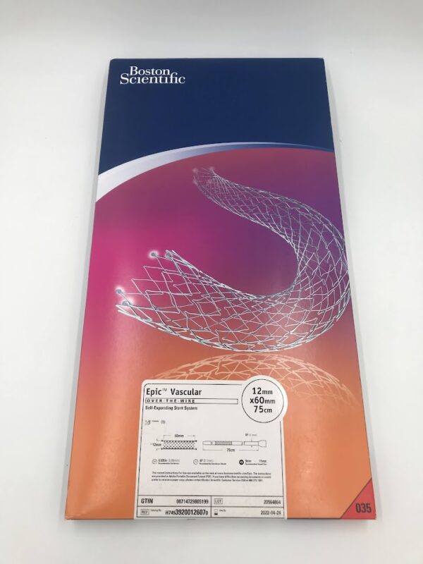 BOSTON SCIENTIFIC 3920012607 Epic Vascular OTW Self-Expanding Stent System 12mm x 60mm x 75cm (X)