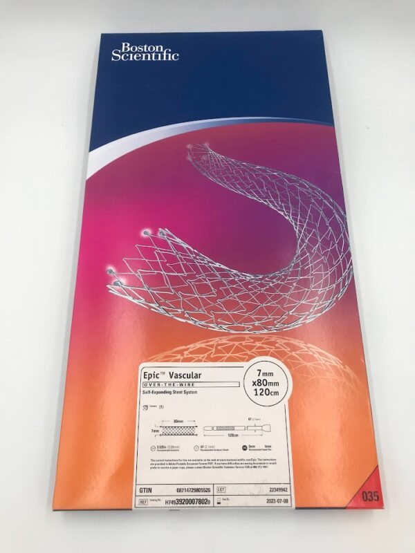 BOSTON SCIENTIFIC 3920007802 Epic Vascular OTW Self-Expanding Stent System 7mm x 80mm x 120cm (X)