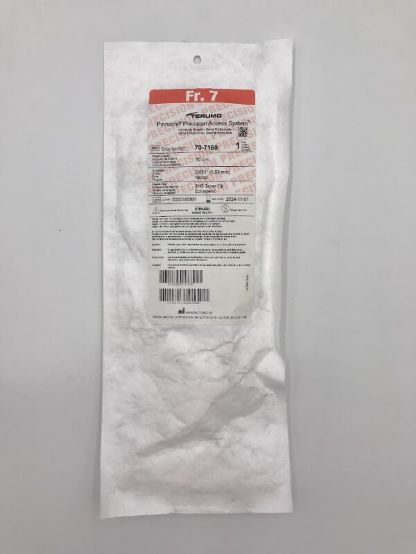 TERUMO 70-7160 Pinnacle Precision Access System Introducer Sheath 7Fr. 10cmAC (X)