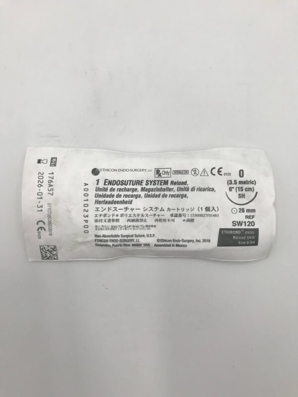 ETHICON SW120 EndoSuture System, Reload 0 26mm