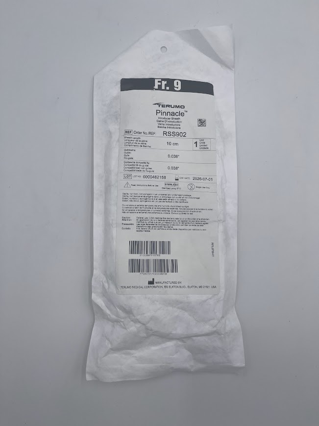 TERUMO RSS902 Pinnacle Introducer Sheath Fr.9 10cm