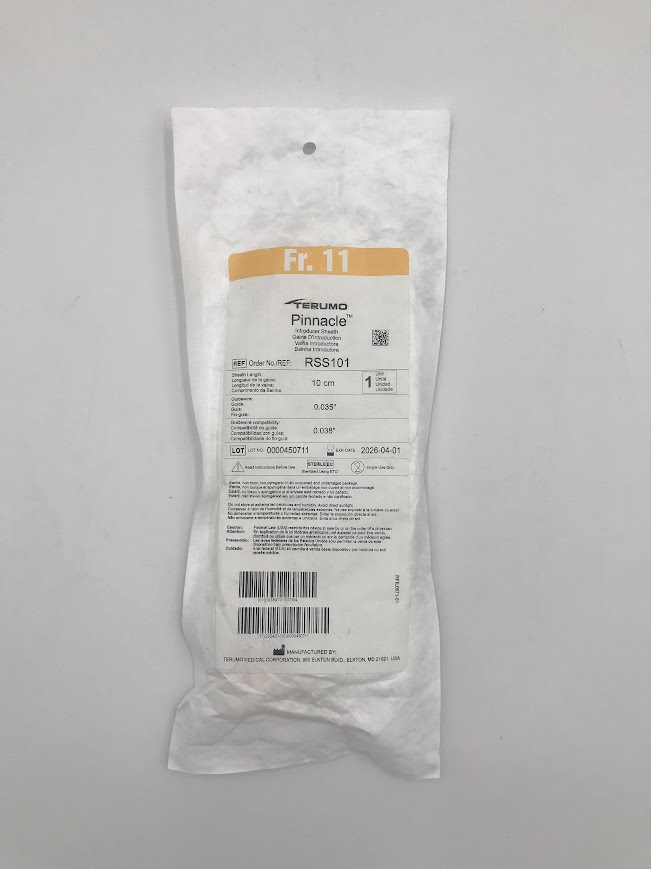 TERUMO RSS101 Pinnacle Introducer Sheath Fr.11 10cm