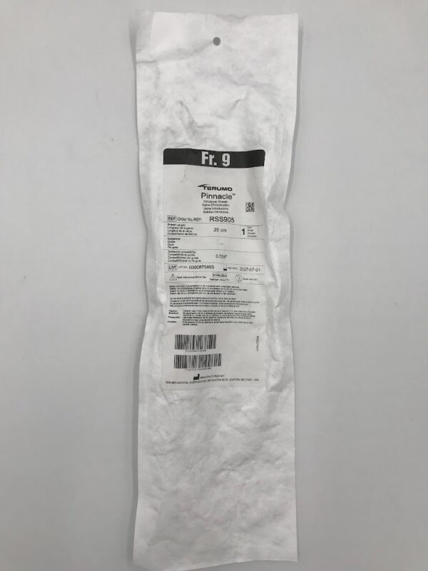 TERUMO RSS905 Pinnacle Introducer Sheath Fr.9 25cm