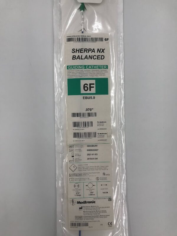 MEDTRONIC SB6EBU50 Sherpa NX Balanced Guiding Catheter EBU5.0 x 6F x .070in (X)