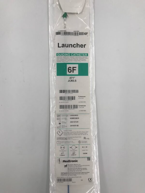 MEDTRONIC LA6JCR35 Launcher Guiding Catheter JCR3.5 x 6F x .071in (X)