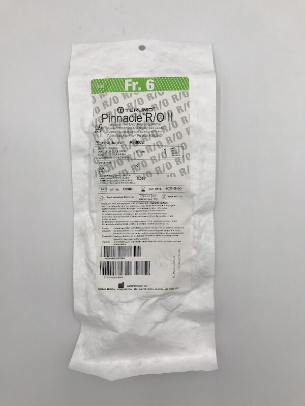 TERUMO RSB602 Pinnacle R/O II Introducer Sheath w/Radiopaque Marker 6Fr. 10cm x 0.038" (X)