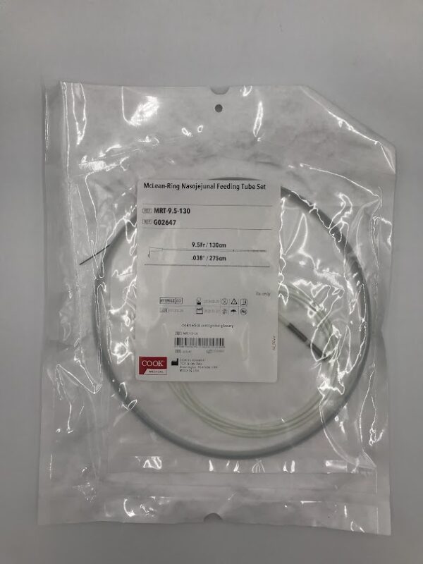 COOK G02647 McLean-Ring Nasojejunal Feeding Tube Set 9.5Fr/.038"