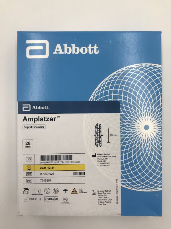 ABBOTT 9-ASD-026 Amplatzer Septal Occluder 26mm (X)