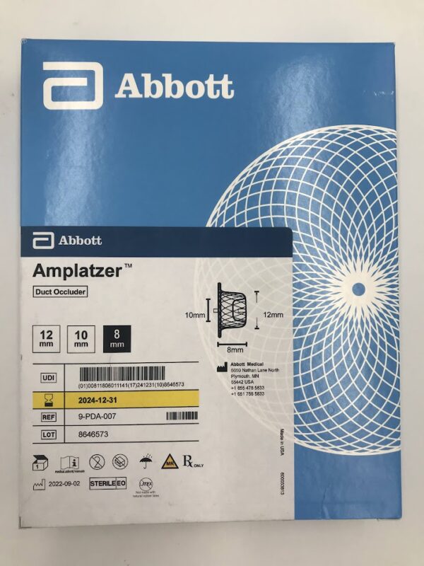 ABBOTT 9-PDA-007 Amplatzer Duct Occluder 12mm x 10mm x 8mm (X)