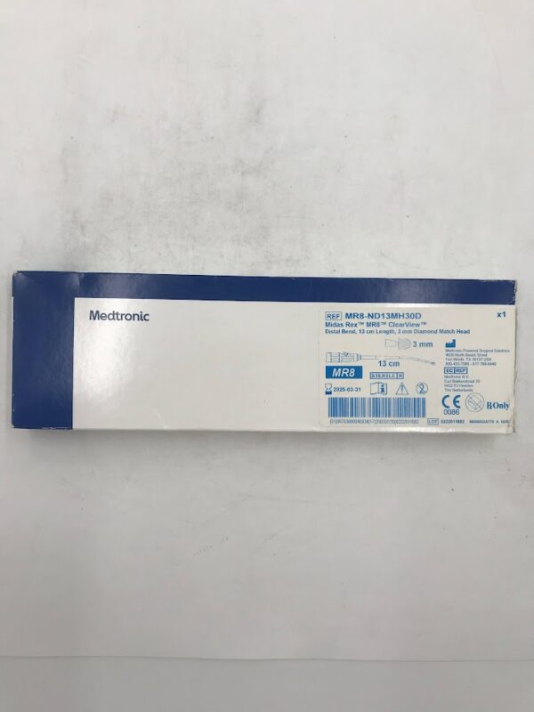 MEDTRONIC MR8-ND13MH30D Midas Rex ClearView Distal Bend, Length 13cm, Diamond Match Head 3mm (X)
