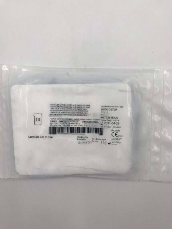 AESCULAP GC675R Sternum Saw BL.Rapid Act. 50/40/0.7/0.9mm