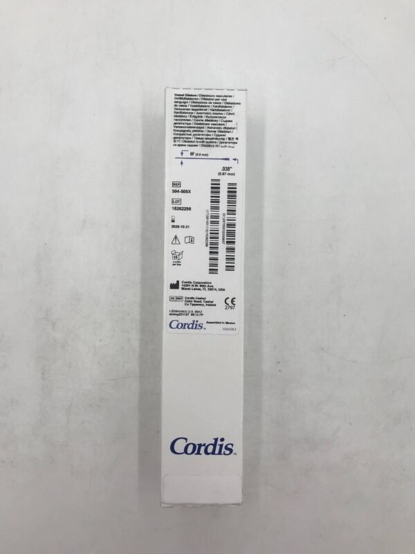 CORDIS 504-506X Vessel Dilator, 6F (10/Box)
