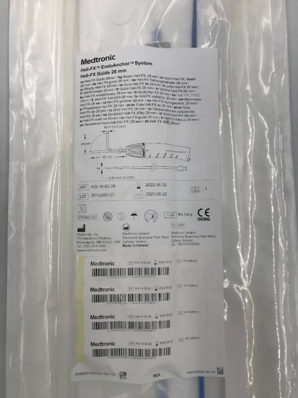 MEDTRONIC HG-16-62-28 Heli-FX EndoAnchor System Heli-FX Guide 28mm (X)