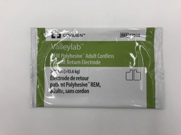 COVIDIEN E7508 Valleylab REM Polyhesive Adult Cordless Patient Return Electrode